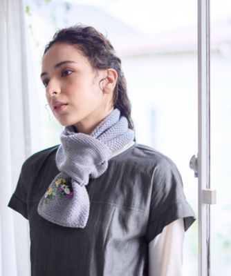 刺繍マフラー | CARA O CRUZ (Women)/キャラ・オ・クルス | 三越伊勢丹