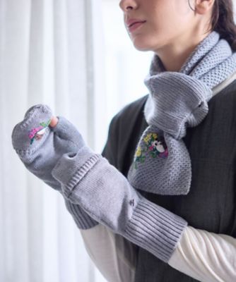 刺繍マフラー | CARA O CRUZ (Women)/キャラ・オ・クルス | 三越伊勢丹