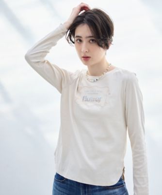 ＜CARA O CRUZ (Women)＞刺繍クルーネックカットソー