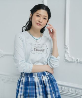 【美品】　C&amp;C刺繍起毛カットソー 刺繍クルーネックカットソー | CARA O CRUZ (Women)/キャラ・オ