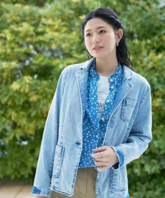 ＜CARA O CRUZ (Women)＞デニムブレザー