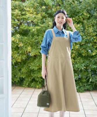 サイドボタンジャンパースカート | CARA O CRUZ (Women)/キャラ・オ