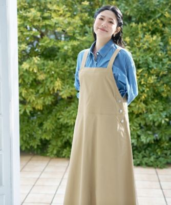 ストレッチ】サイドボタンジャンパースカート | CARA O CRUZ (Women