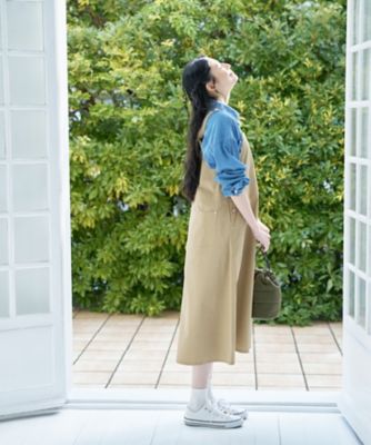 ストレッチ】サイドボタンジャンパースカート | CARA O CRUZ (Women
