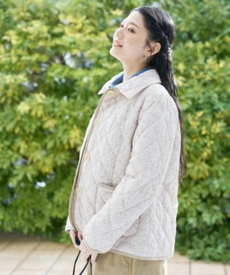 中わた入り花柄キルトジャケット【CoC by CARA O CRUZ