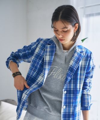 ＜CARA O CRUZ (Women)＞洗える　チェック柄テーラードジャケット