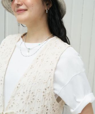フェザーモチーフ二連ネックレス | CARA O CRUZ (Women)/キャラ・オ