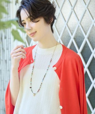ETRO ロングネックレス マルチカラー ビジュー カラーストーン 大ぶり