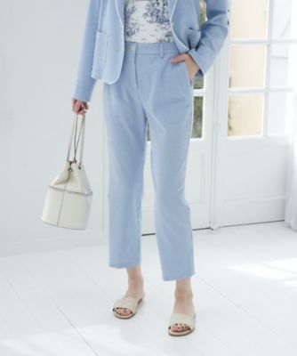 ＜CARA O CRUZ (Women)＞洗える　シアサッカーパンツ