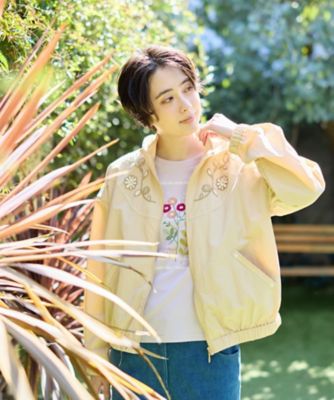 ＜CARA O CRUZ (Women)＞花刺繍ショート丈ブルゾン