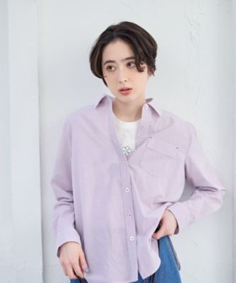 ＜CARA O CRUZ (Women)＞洗える　ストライプシャツ