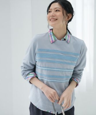 ＜CARA O CRUZ (Women)＞ブレード使いスウェット