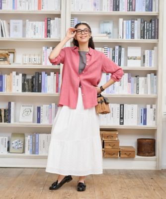 洗えるレースティアードロングスカート | CARA O CRUZ (Women)/キャラ