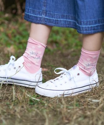 ＜CARA O CRUZ (Women)＞花ショートソックス