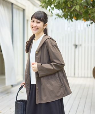 ＜CARA O CRUZ (Women)＞撥水　フーデッドジャケット