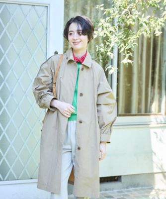 撥水・UVカット】フーデッドロングコート | CARA O CRUZ (Women