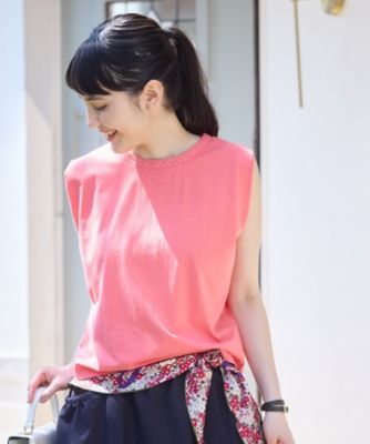 【オシャレ☆CLANE】くすみピンク　ノースリーブカットソー　サイズ1 オシャレ☆CLANE】くすみピンク ノースリーブカットソー サイズ1