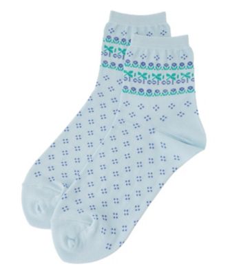 ＜CARA O CRUZ (Women)＞ボタニカル柄ショートソックス