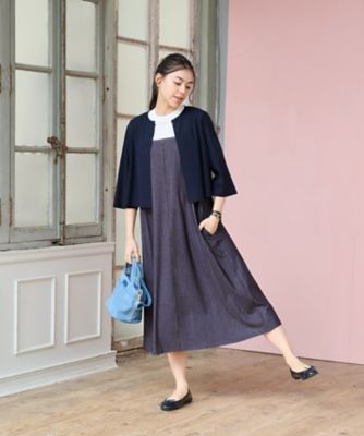ストレッチ 洗える】レイヤード風ドッキングワンピース | CARA O CRUZ