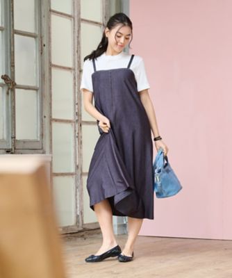 ストレッチ 洗える】レイヤード風ドッキングワンピース | CARA O CRUZ