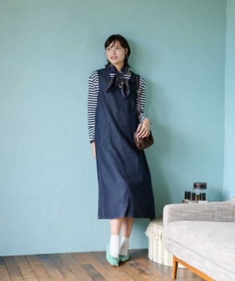 あらえるデニムのジャンパースカート【CoC by CARA O