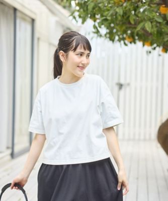 ＜CARA O CRUZ (Women)＞【ＵＶケア　吸水速乾】リラックスＴシャツ
