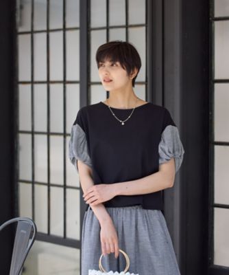 七分袖カットソー | Leilian (Women)/レリアン | 三越伊勢丹オンライン