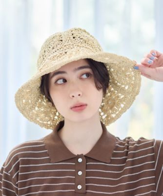 ＜CARA O CRUZ (Women)＞かぎ針編みブレードハット