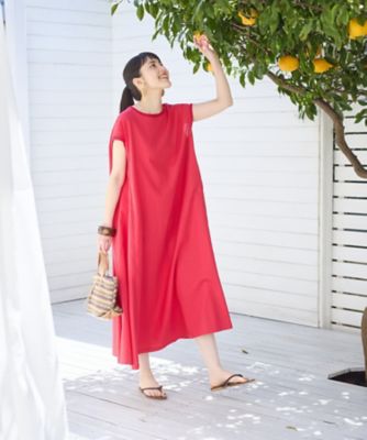 洗える ロングフレアワンピース | CARA O CRUZ (Women)/キャラ・オ