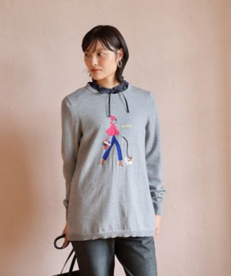 ZEGNA CARA O CRUZ (Women)/キャラ・オ・クルス ガールニット【ZEGNA BARUFFA】94ライトグレー トップス【三越伊勢丹/公式】