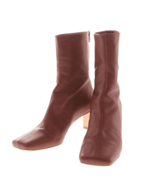 ELENDEEK エレンディーク ショートレザーブーツ ブラウン 37 SHORT LEATHER BOOTS | ELENDEEK/エレンディーク