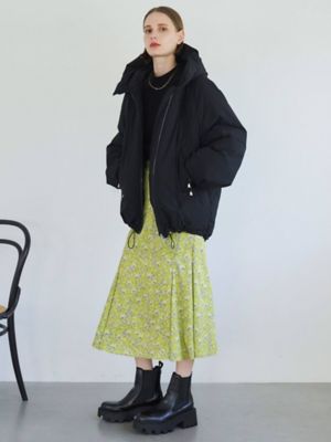 エレンディーク　パディングフォルムコート　イエロー エレンディークパディングフォルムコートイエロー