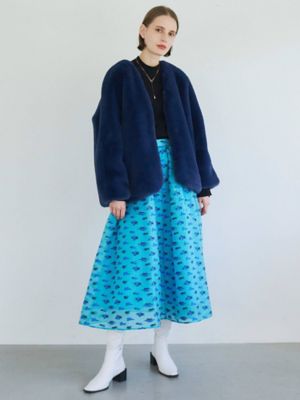 HYKE＊スカート(マメクロゴウチ、クラネ、トゥディフル、イエナ、エレンディーク MULTI JACQUARD SK | ELENDEEK/エレンディーク