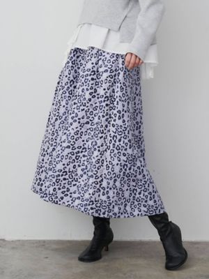 ＜ELENDEEK＞ＬＥＯＰＡＲＤ　Ｗ　ＴＵＣＫ　ＦＬＡＲＥ　ＳＫ