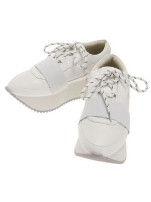 ＜三越伊勢丹/公式＞ ELENDEEK/エレンディーク LACE UP PLATFORM SOLE SNEAKERS ホワイト 靴【三越伊勢丹/公式】