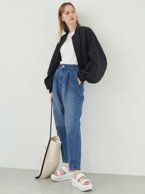 タグ付＊定価1.9万＊エレンディーク　ギャザースリーブMA-1 ネイビー 紺色 GATHER SLEEVE MA－1 BZ | ELENDEEK/エレンディーク