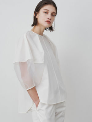 HALF ORGANZA SLEEVE BL | ELENDEEK/エレン 