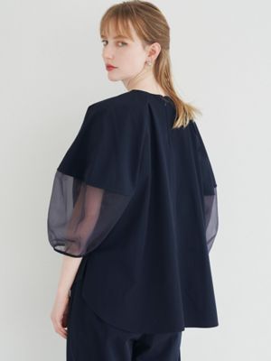 HALF ORGANZA SLEEVE BL | ELENDEEK/エレン 