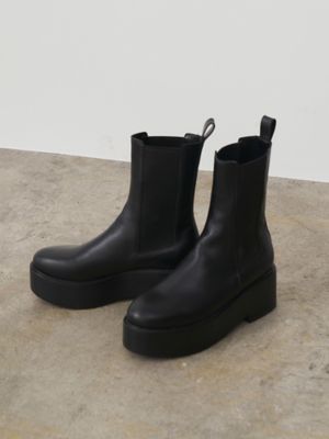 PLATFORM SIDEGORE BOOTS【ELENDEEK】