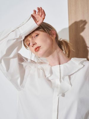 エレンディーク 2WAY ASYME COLLAR BLブラウス シャツ 2WAY ASYME COLLAR BL | ELENDEEK/エレンディーク