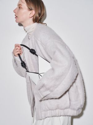 【ELENDEEK 】エレンディーク　シルバー 2way ブーティ 37 美品 ELENDEEK エレンディーク 2WAY スクエアカラーワンピース