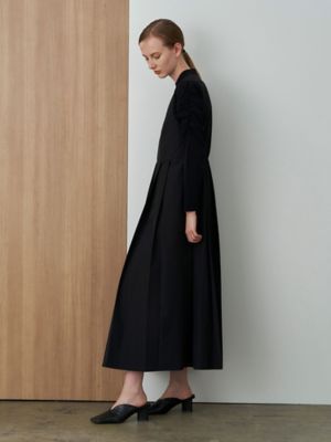 PUFF SHOULDER SATAIN KNIT OP | ELENDEEK