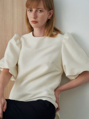 GLOSSY GATHER SLEEVE BL | ELENDEEK/エレン 