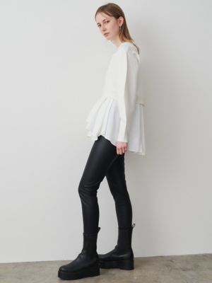 FAUX LEATHER LEGGINGS | ELENDEEK/エレンディーク