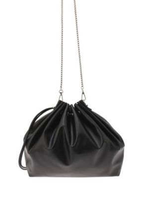 forme 伊勢丹限定 Drawstring Bag 黒 PLEATS DRAWSTRING BAG | ELENDEEK/エレンディーク