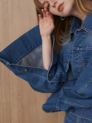 ELENDEEK ボリュームスリーブデニムジャケット　インディゴ ELENDEEK（エレンディーク）の「ボリュームスリーブデニム
