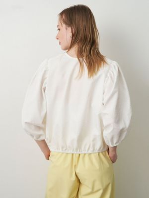 美品୨୧エレンディーク ジャカード2WAYシャツブルゾン ジップアップノーカラー JQ 2WAY SHIRT BZ | ELENDEEK/エレンディーク