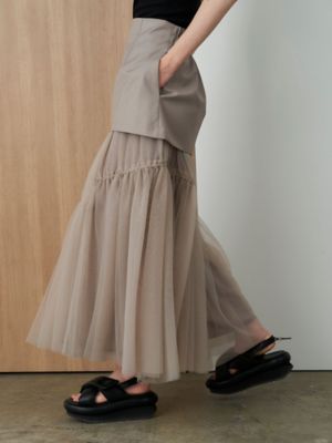 ＴＵＬＬＥ ＬＡＹＥＲＥＤ ＦＬＡＲＥ ＳＫ | ファッション・服 