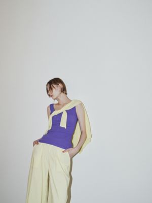 SQUARE NECK PAD TANK TOP | ELENDEEK