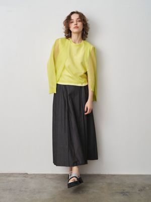 ELENDEEK イエロー長袖シアーカーディガン SHEER V NECK CD | ELENDEEK/エレンディーク | 三越